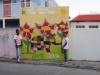 Mural with flowers