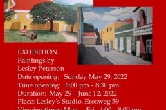 Lesley Peterson Exhibition in Curacao.